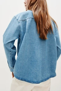 Chemise ample en denim