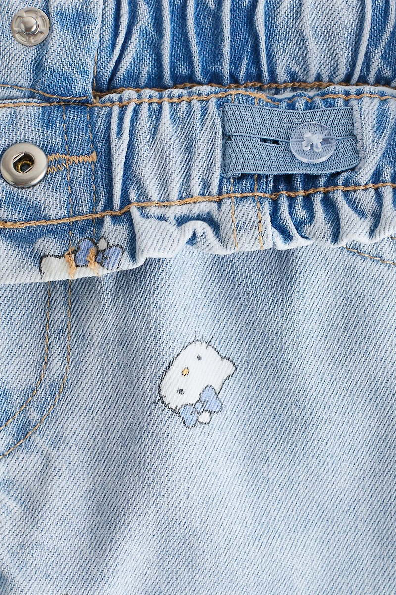 Loose Fit Denim Shorts