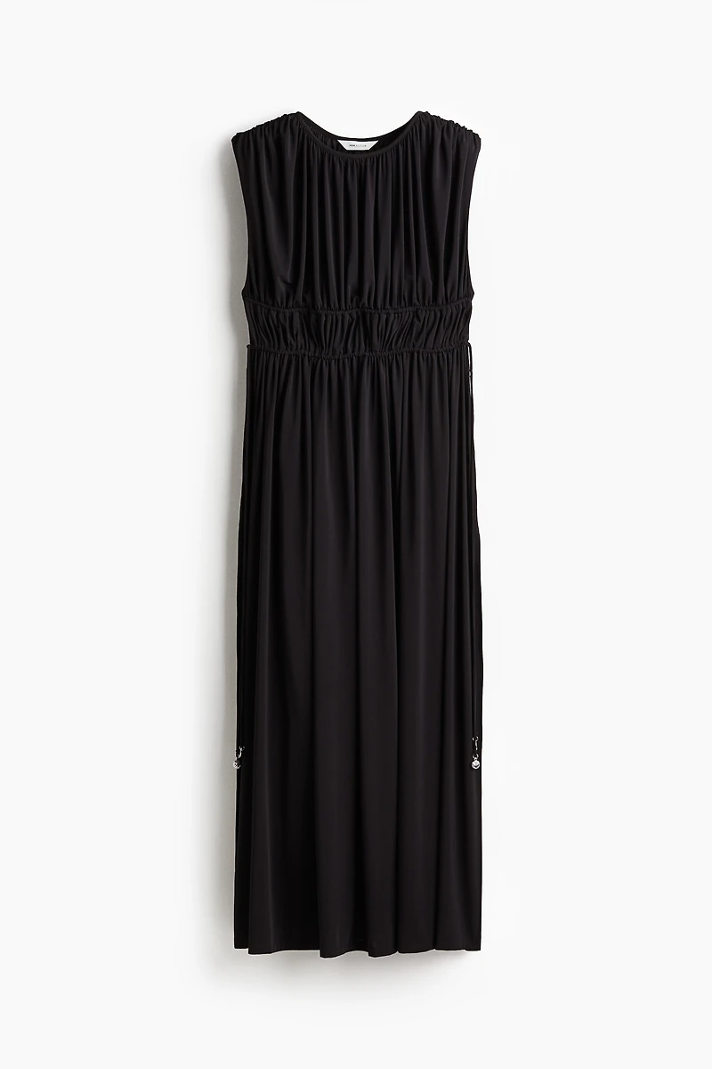 Draped Drawstring Dress