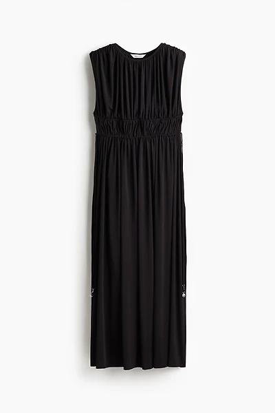 Draped Drawstring Dress