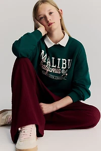 Textured Jersey Pants