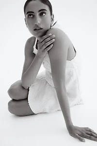 Jacquard-Weave Shift Dress