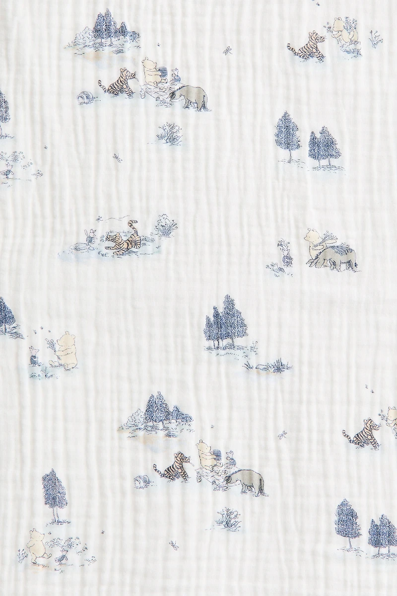 Patterned Muslin Baby Blanket