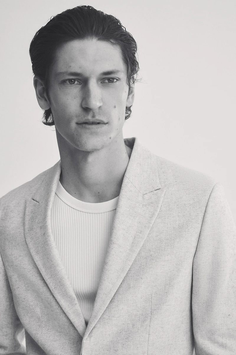 Relaxed-Fit Linen-Blend Jacket