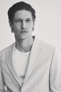 Relaxed-Fit Linen-Blend Jacket