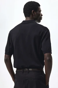 Regular-Fit Silk-Blend Polo Shirt