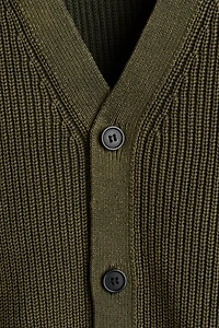 Gilet décontracté en tricot de coton côtelé