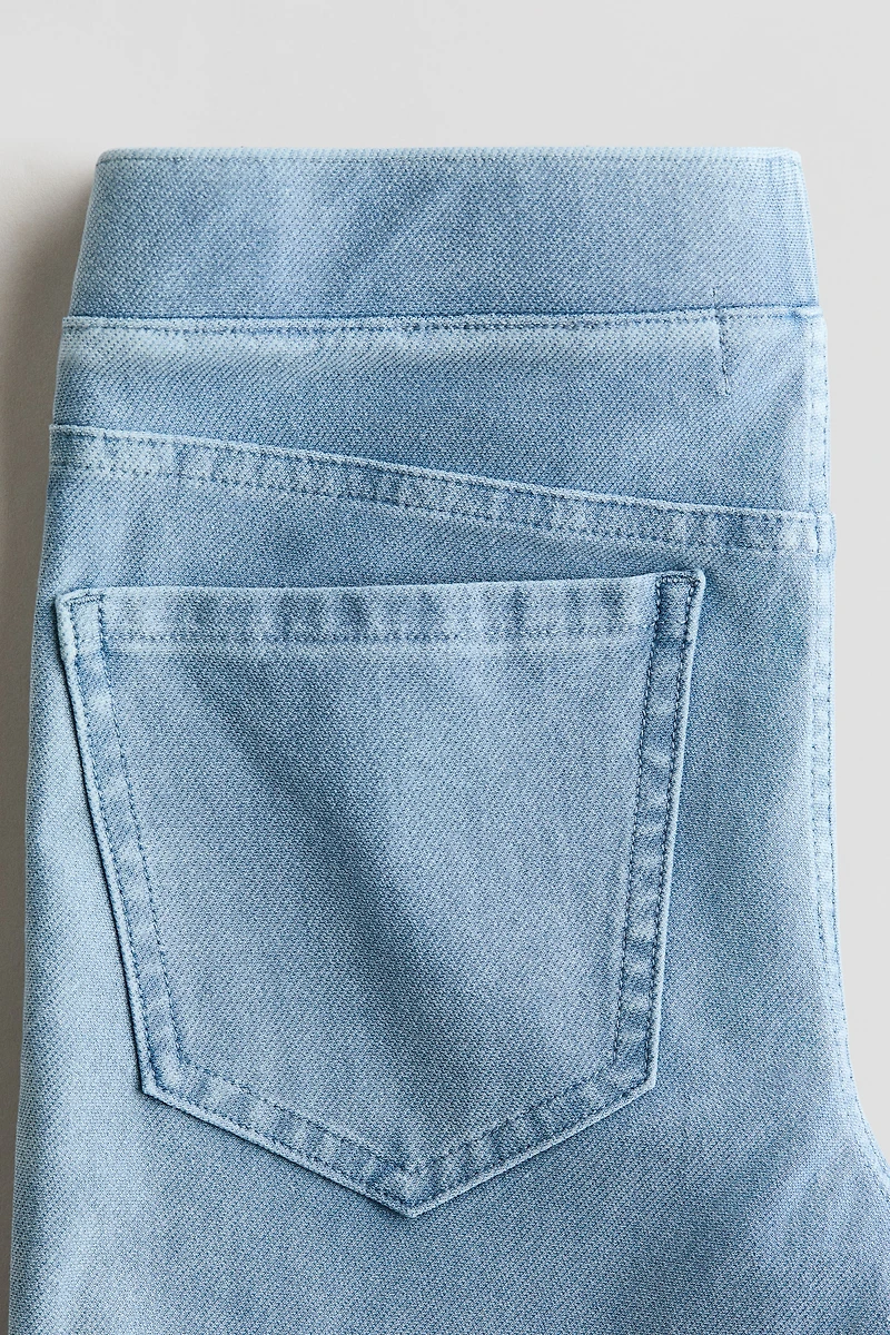 Denim-Look Flared Jeggings