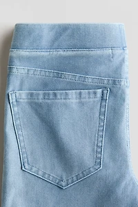 Denim-Look Flared Jeggings