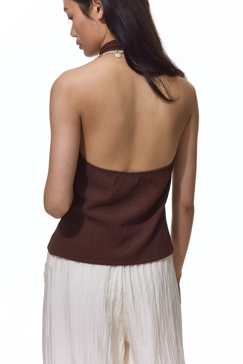 Embellished Halterneck Top