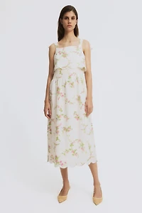 MAMA Robe d'allaitement avec bretelles à nouer