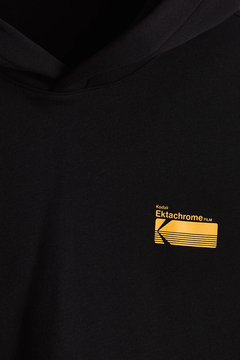 Loose-Fit Printed Hoodie