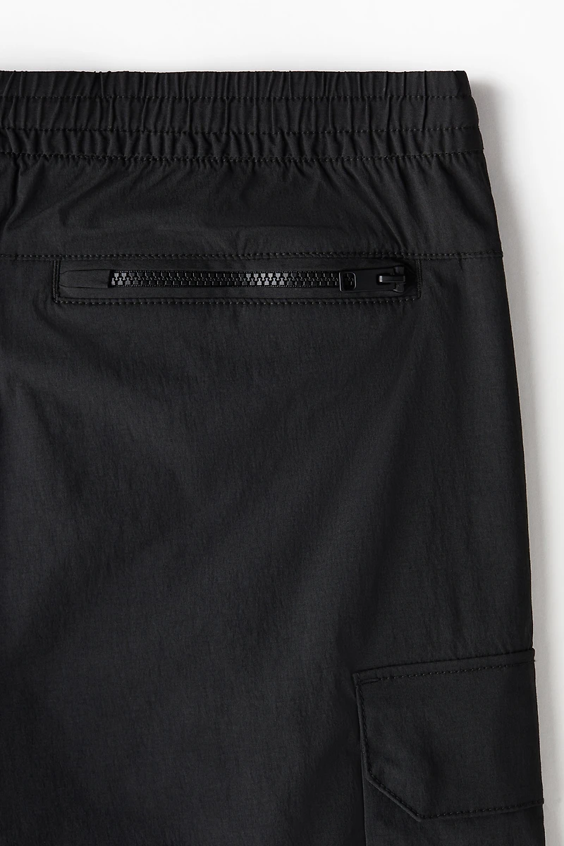 Regular-Fit Nylon Cargo Shorts