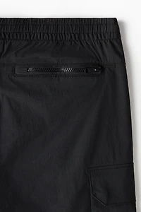 Regular-Fit Nylon Cargo Shorts