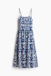 Smocked Strappy Dress