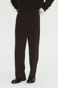 Pantalon large à taille élastique quatre sens