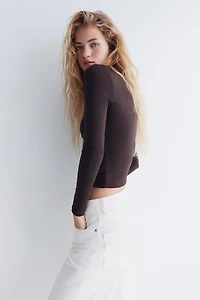 Long-Sleeved Microfiber Top