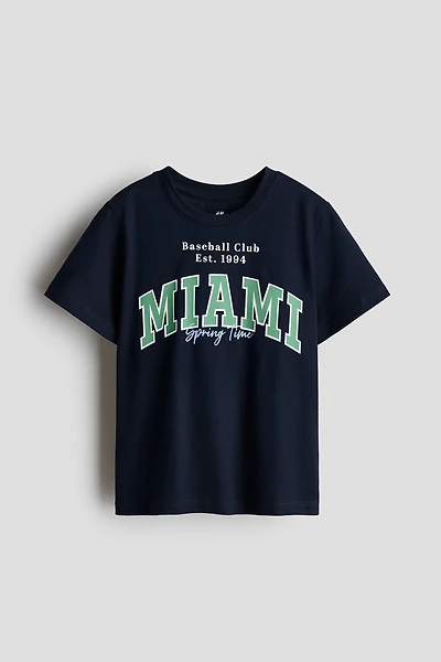 Printed Cotton T-Shirt