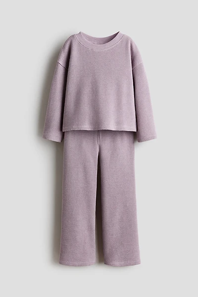 2-Piece Waffled Cotton Set