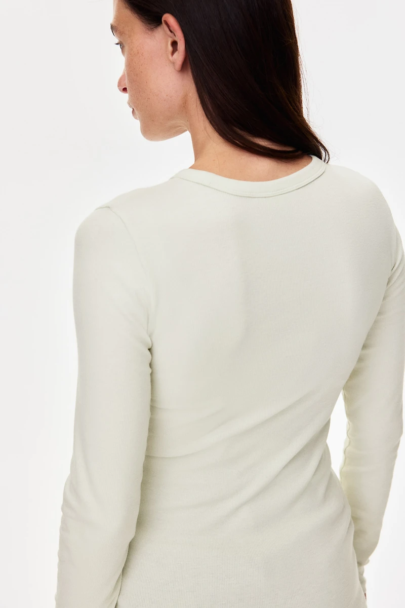 MAMA Ribbed Jersey Top