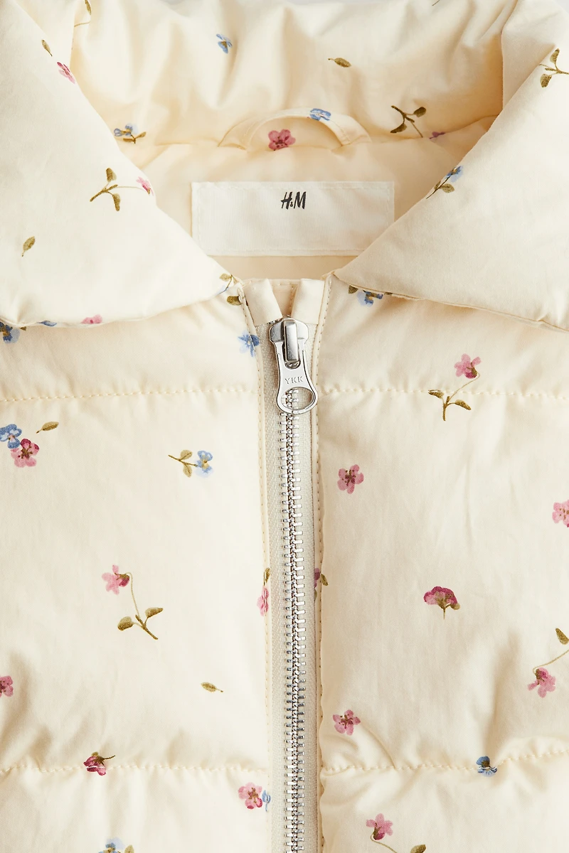 Veste matelassée sans manches imprimée