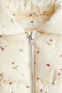 Veste matelassée sans manches imprimée