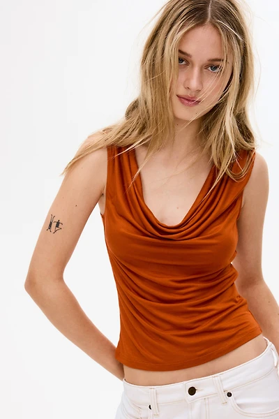 Haut en jersey avec encolure bénitier