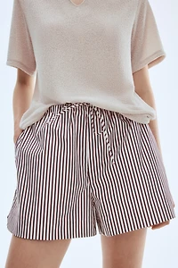 Cotton Shorts with Drawstring