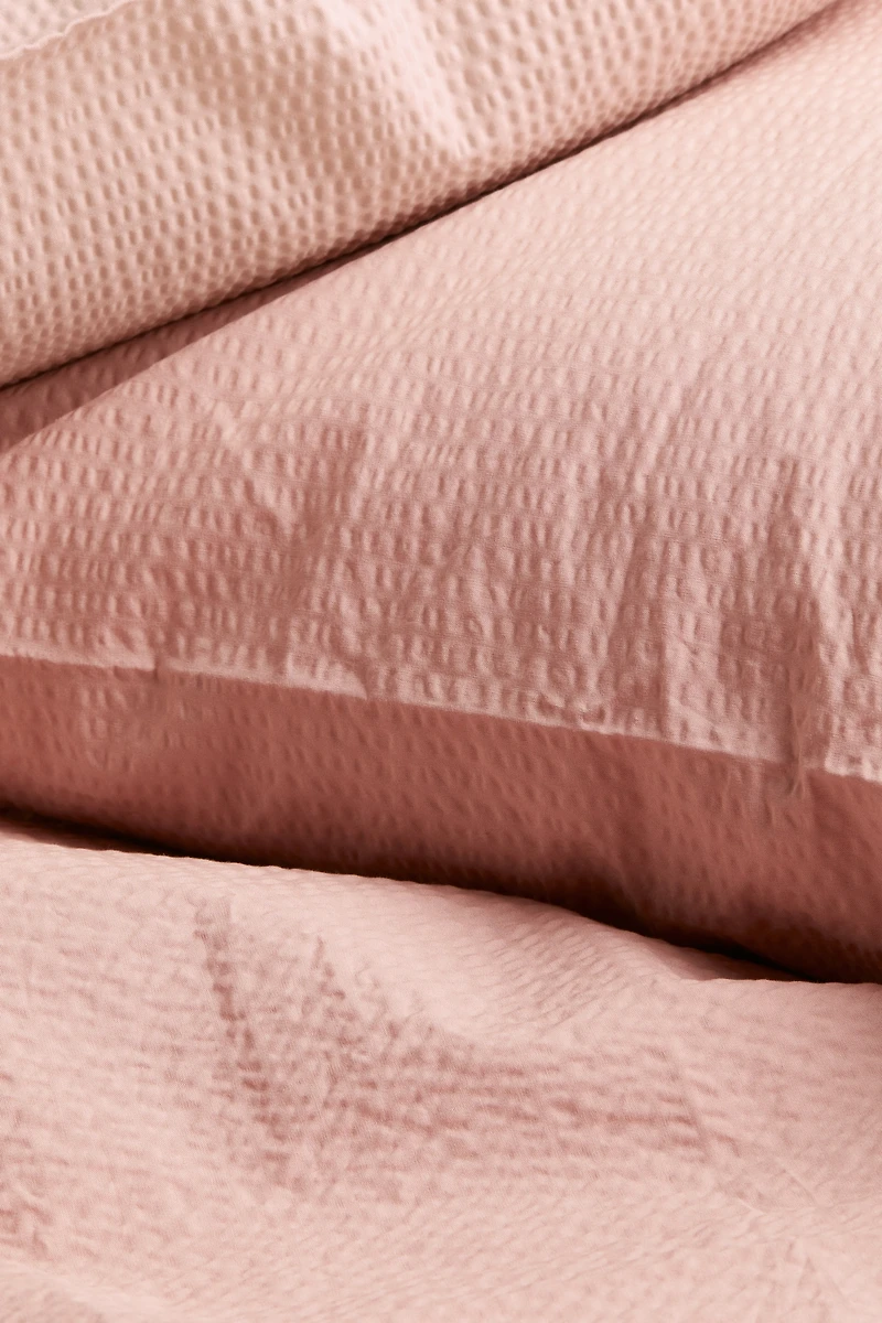 Seersucker King/Queen Duvet Cover Set