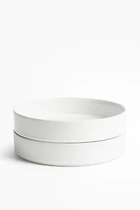 2-Pack Deep Stoneware Plates
