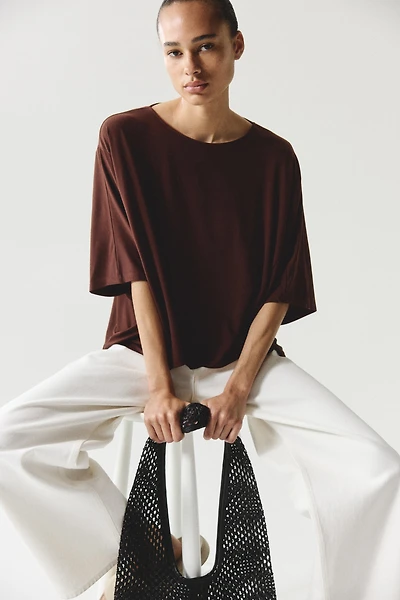 Batwing-Sleeved Top