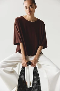 Batwing-Sleeved Top