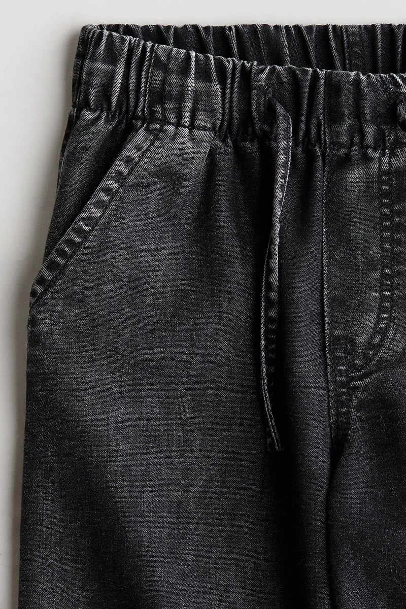 Loose-fit lightweight denim trousers