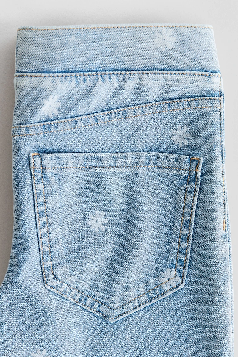 Denim-Look Flared Jeggings