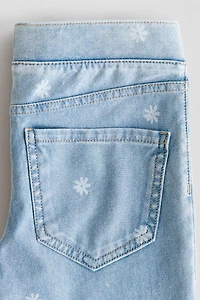 Denim-Look Flared Jeggings