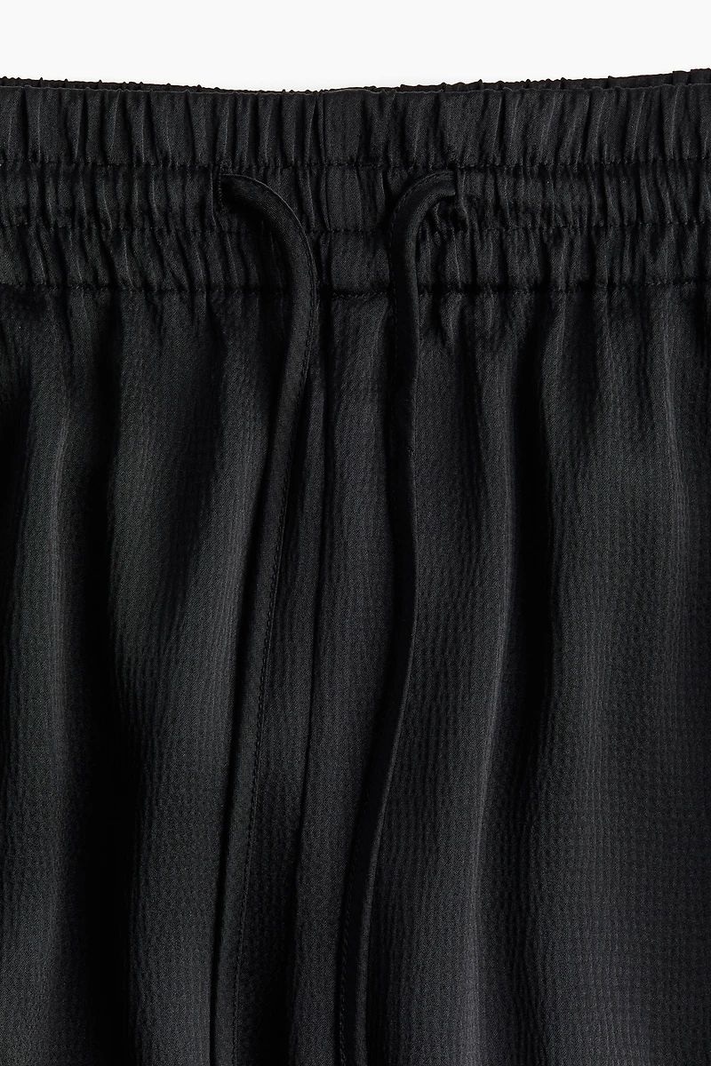 Pantalon large avec taille élastique