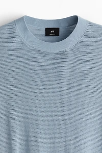 Regular Fit Hole-Knit T-Shirt