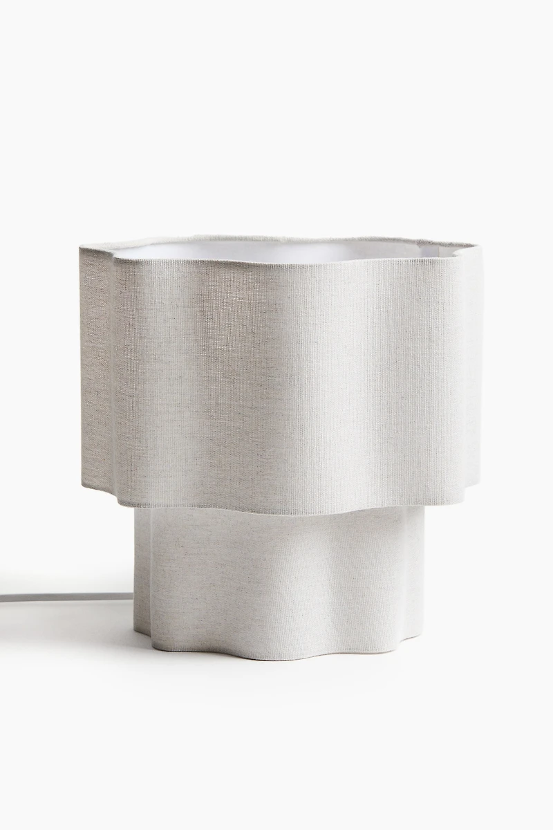 Fabric-Covered Table Lamp
