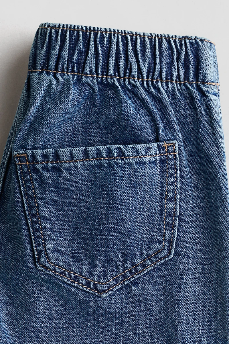 Denim Wrap Skort