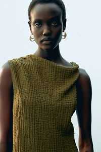 Textured Jersey Dress