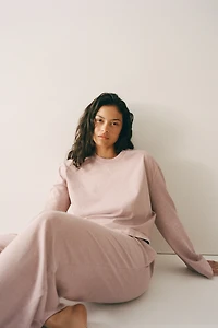 Pantalon en coton à l'aspect délavé