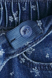 Jean à jambes larges avec motifs