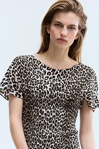 Smocked-Detail Dress