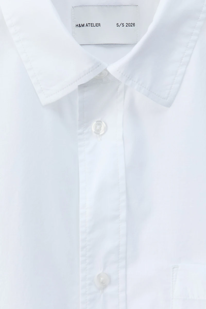 Chemise ample en popeline de coton