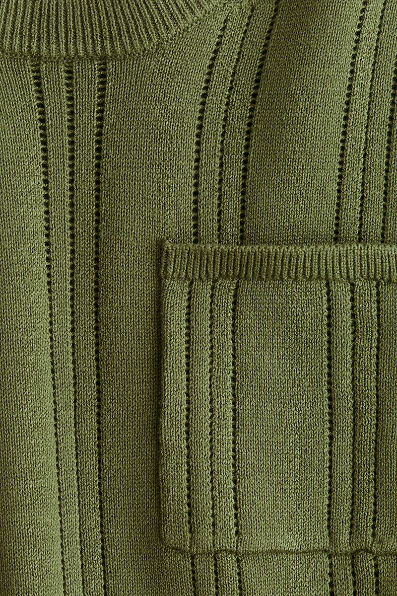 Textured-Knit Cotton T-Shirt