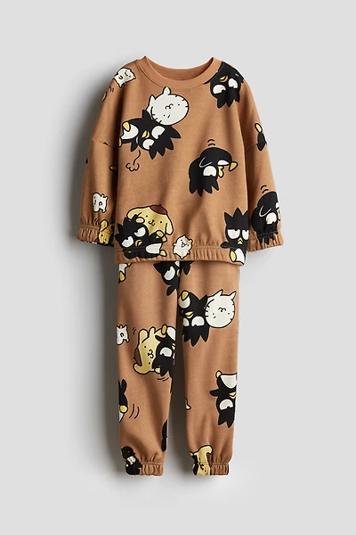 Ensemble 2 pièces en molleton imprimé