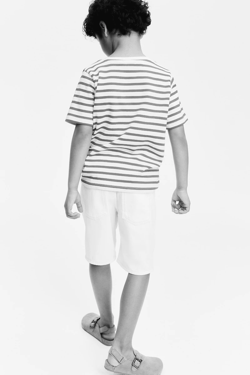 Short ample en denim