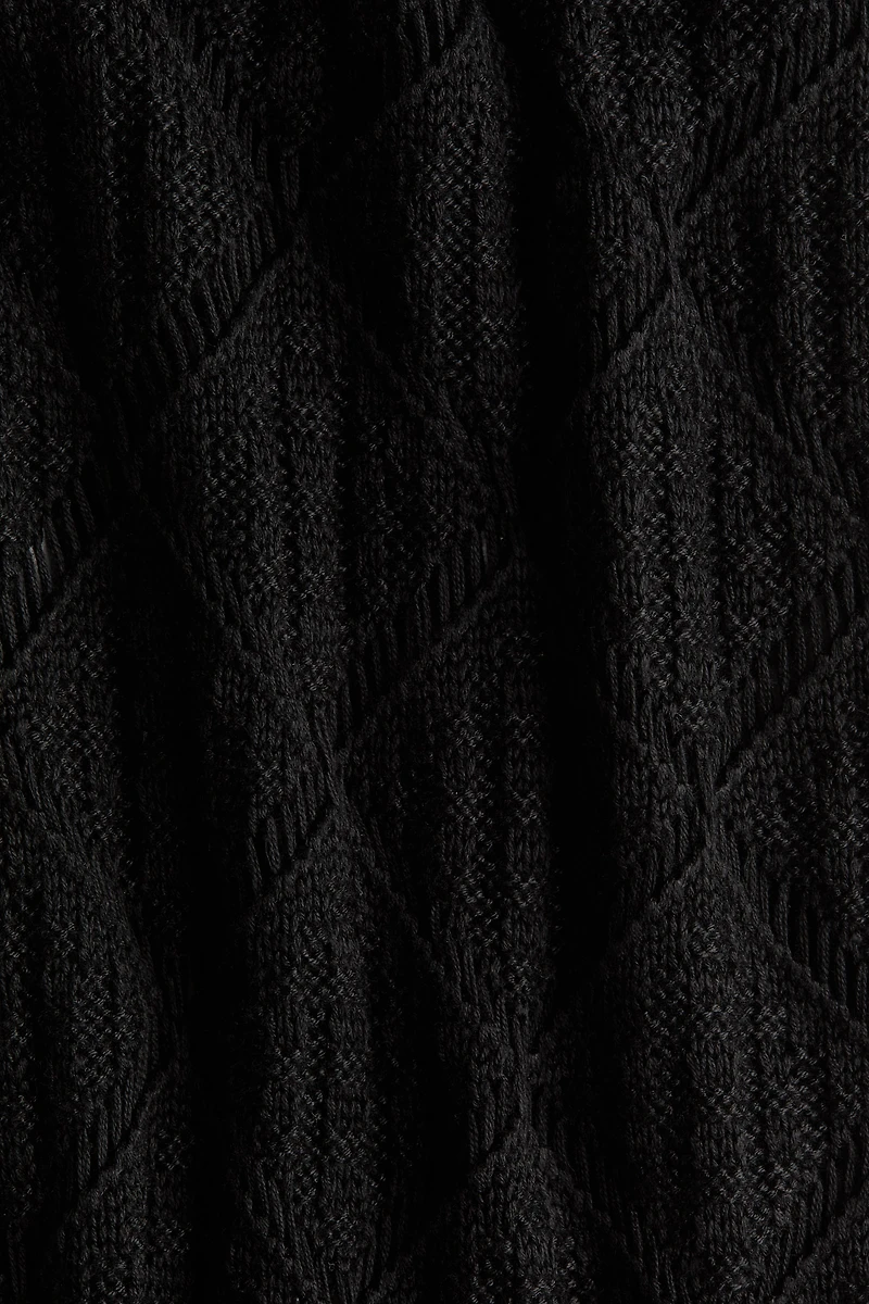 Crochet-Look Pants