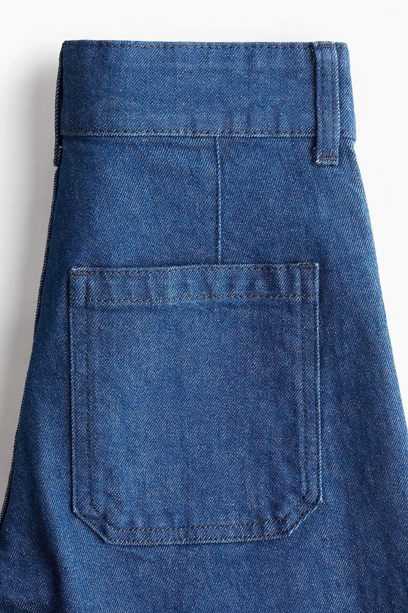 Wide High Ankle Jeans