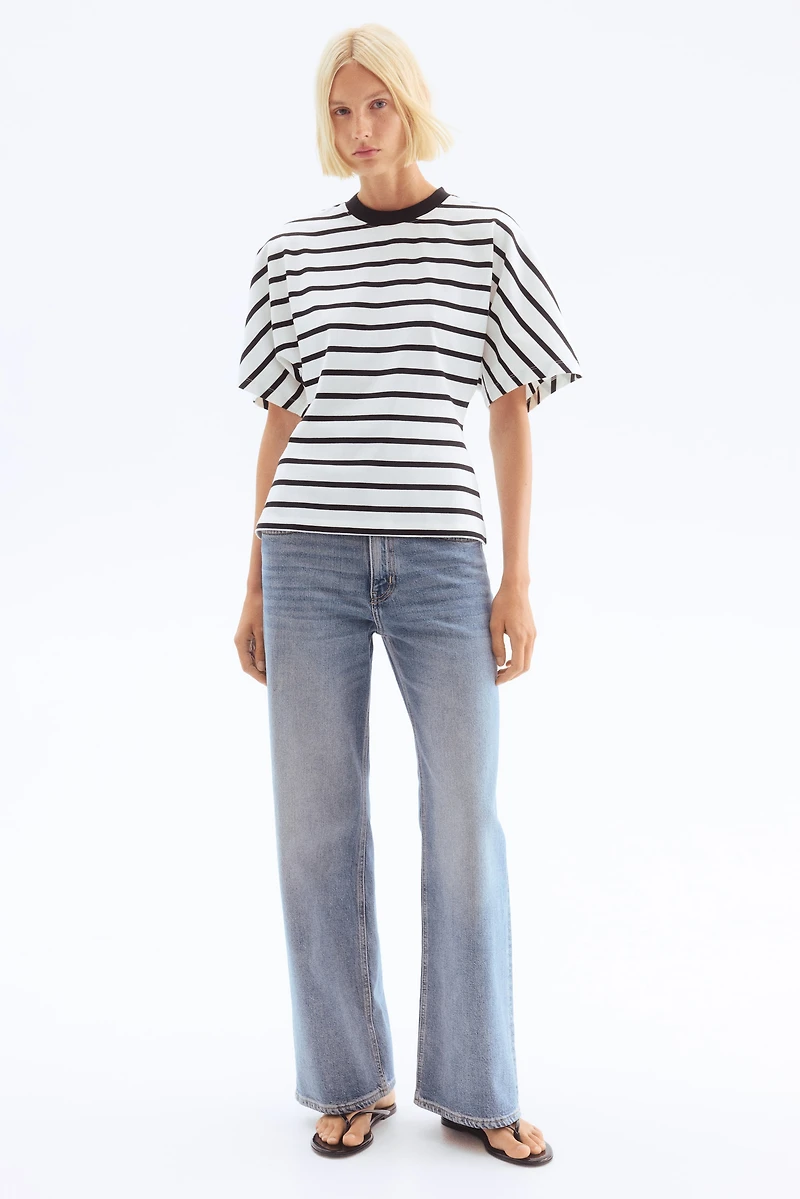 Defined-Waist Cotton T-Shirt